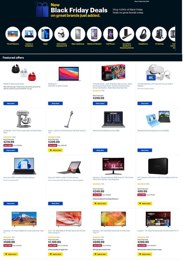 Best Buy Ad from 11/26/2021