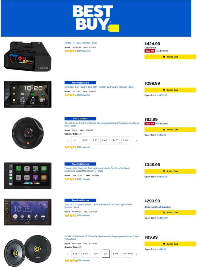 Best Buy Ad from 04/29/2022