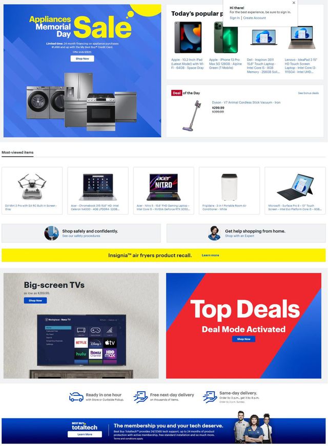 Best Buy Ad from 05/20/2022