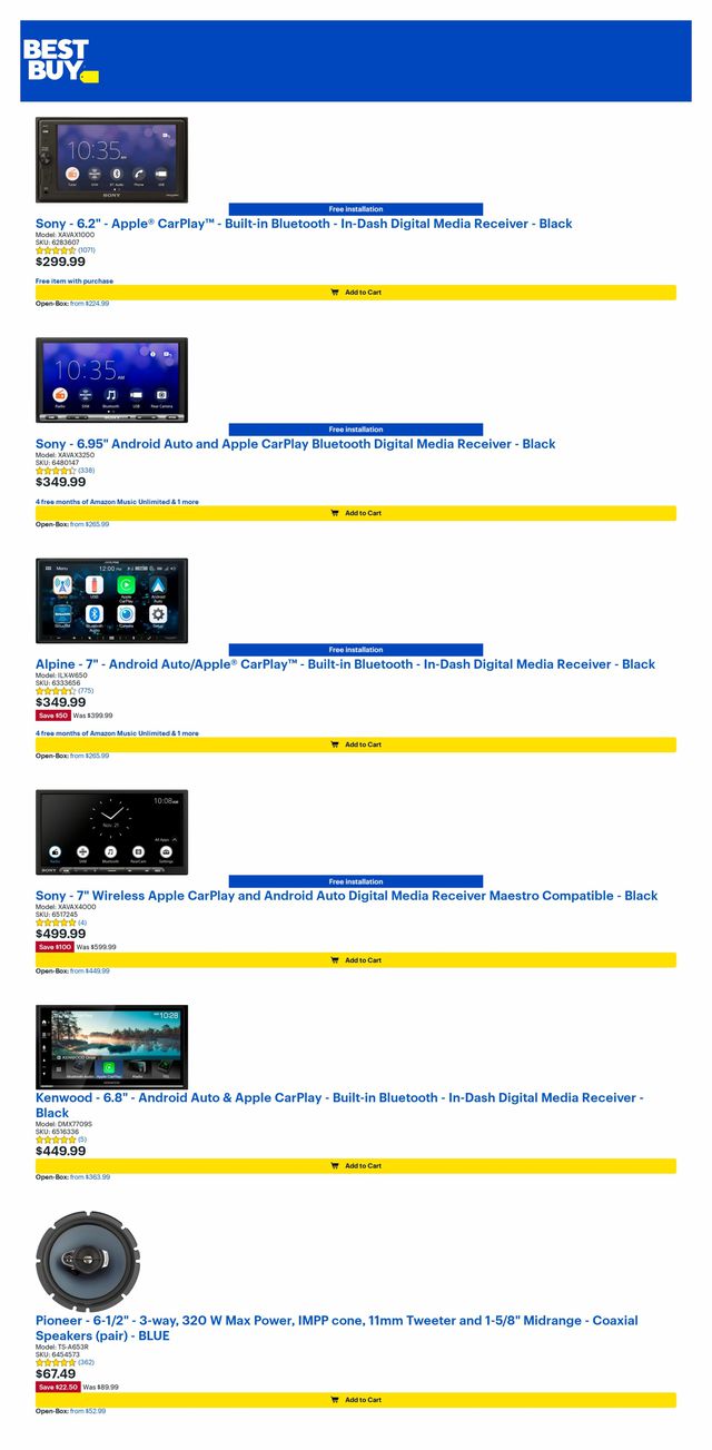 Best Buy Ad from 01/06/2023
