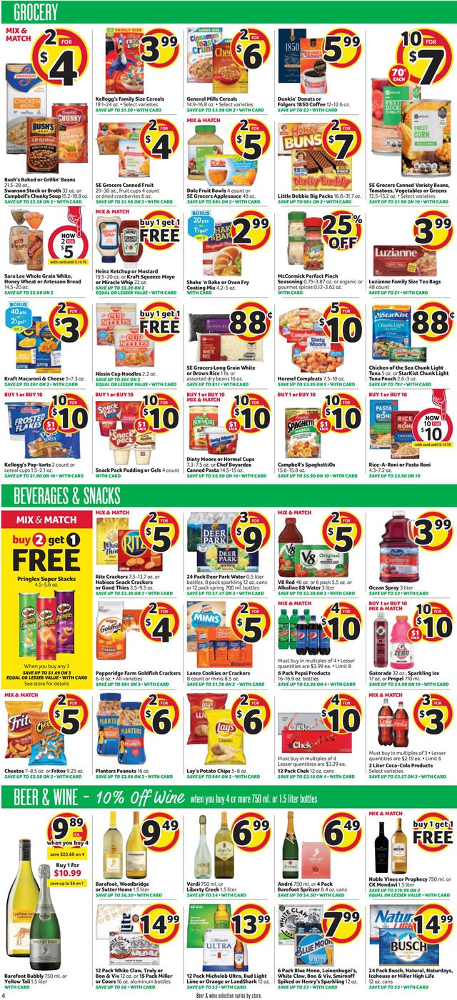 BI-LO Ad from 05/08/2019