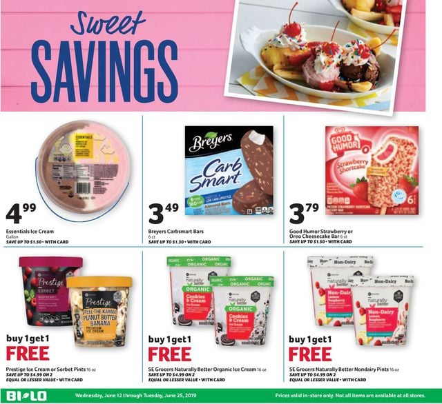 BI-LO Ad from 06/12/2019