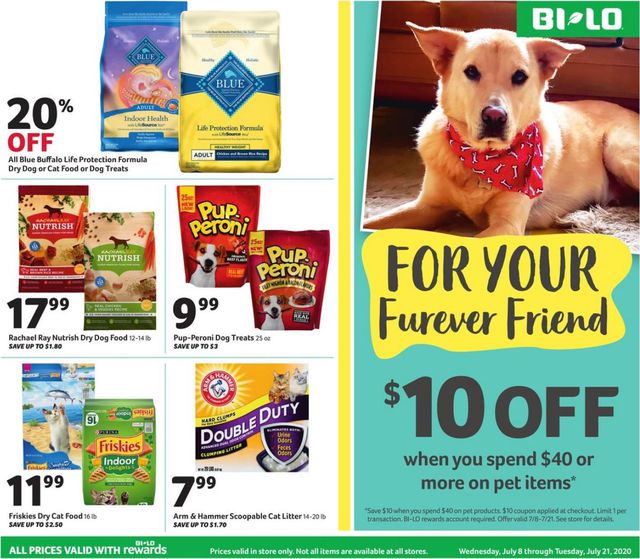 BI-LO Ad from 07/08/2020