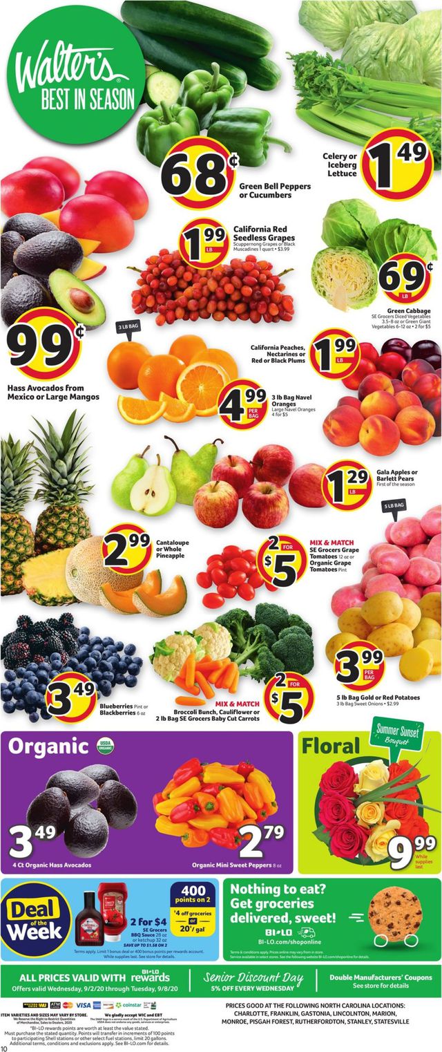 BI-LO Ad from 09/02/2020