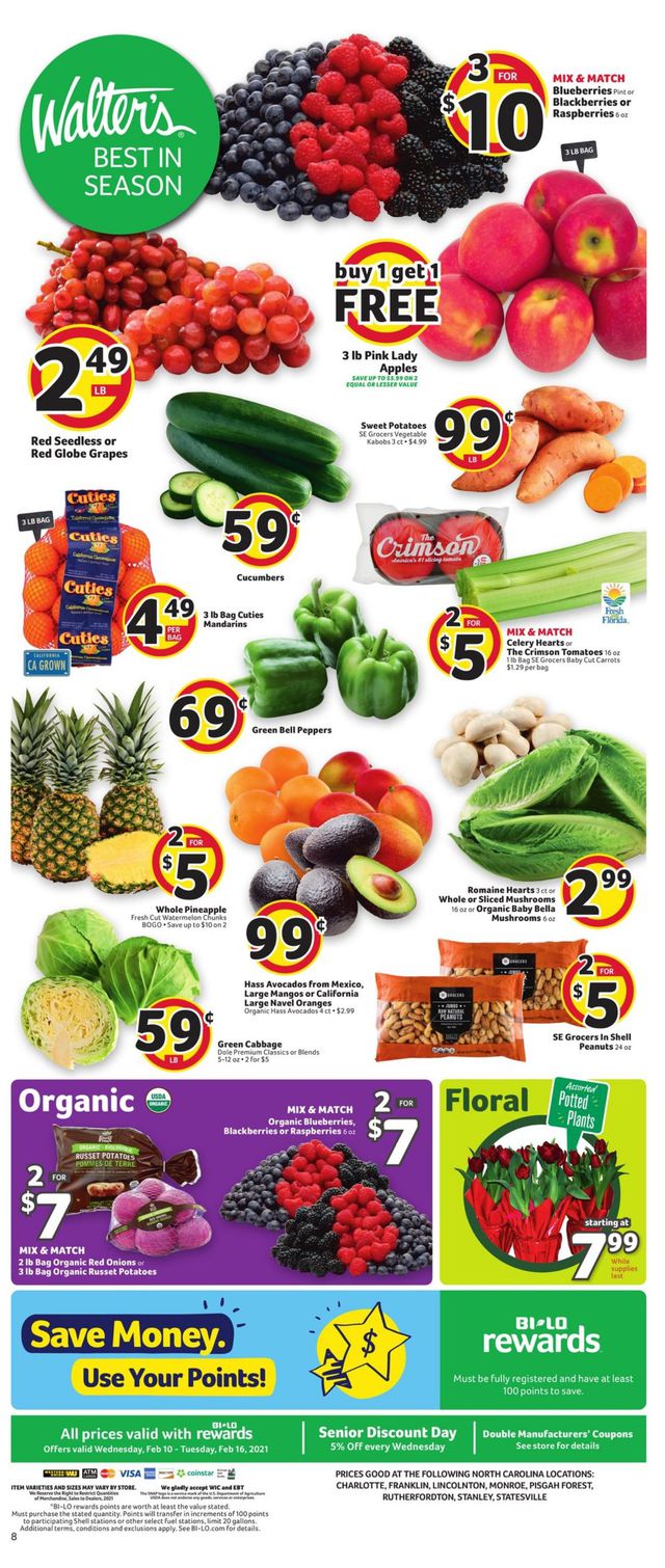 BI-LO Ad from 02/10/2021