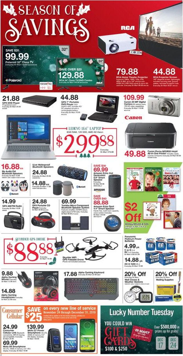 Bi-Mart Ad from 12/12/2019