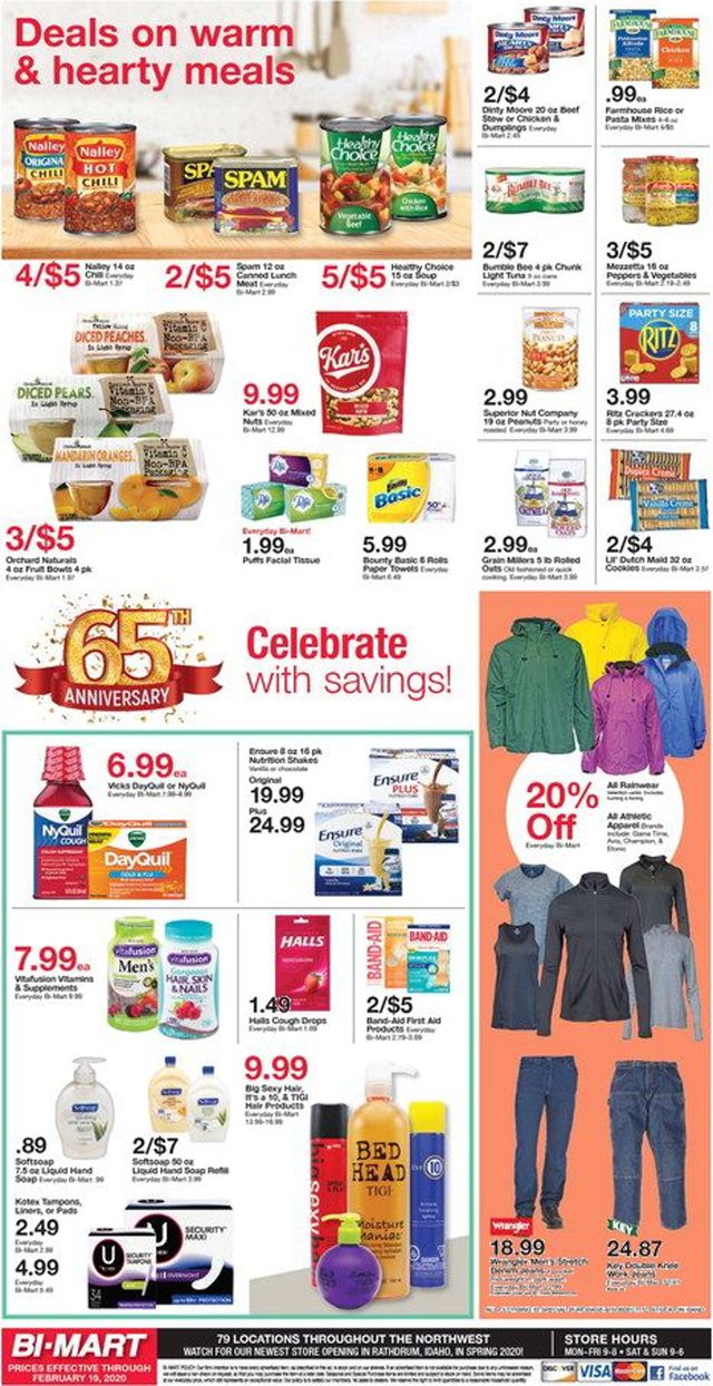 Bi-Mart Ad from 02/12/2020