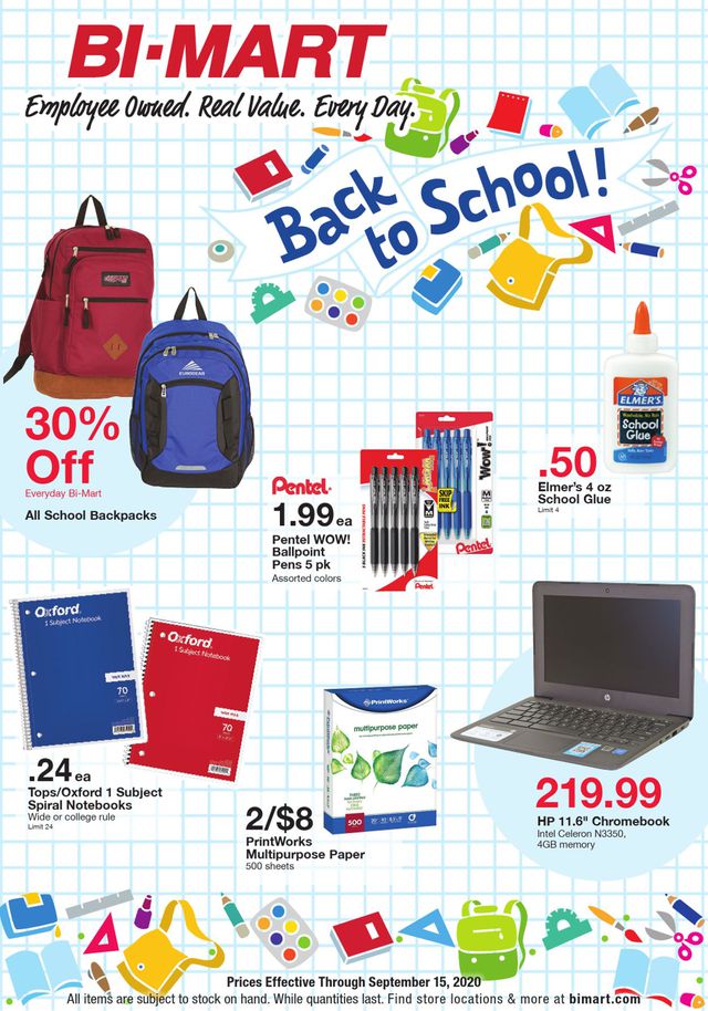 Bi-Mart Ad from 08/26/2020