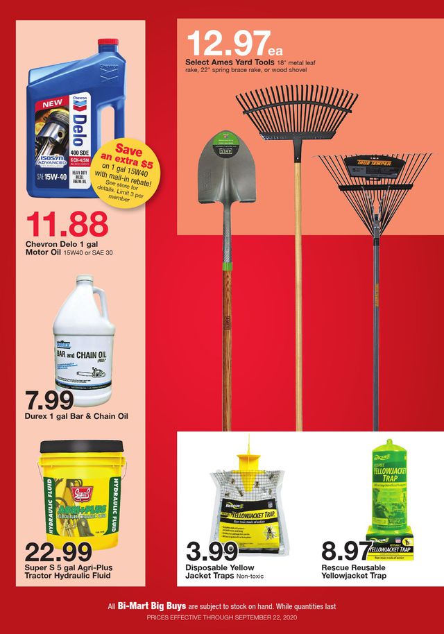 Bi-Mart Ad from 09/09/2020