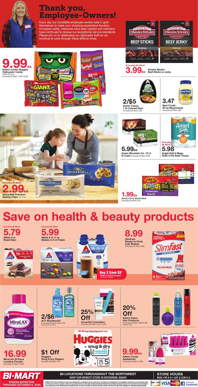 Bi-Mart Ad from 09/30/2020