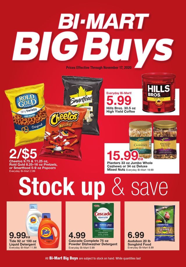 Bi-Mart Ad from 11/04/2020