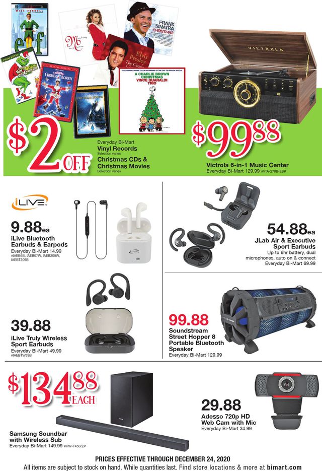 Bi-Mart Ad from 12/21/2020