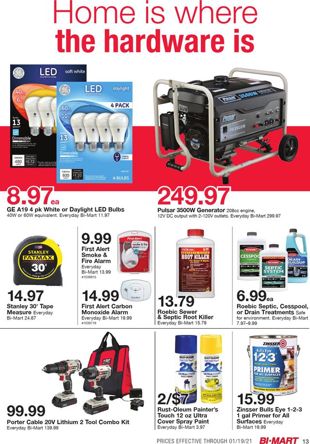 Bi-Mart Ad from 01/05/2021