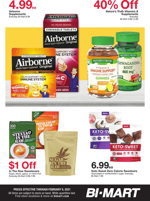 Bi-Mart Ad from 01/20/2021