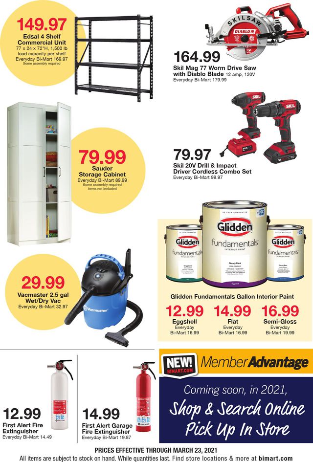 Bi-Mart Ad from 03/17/2021