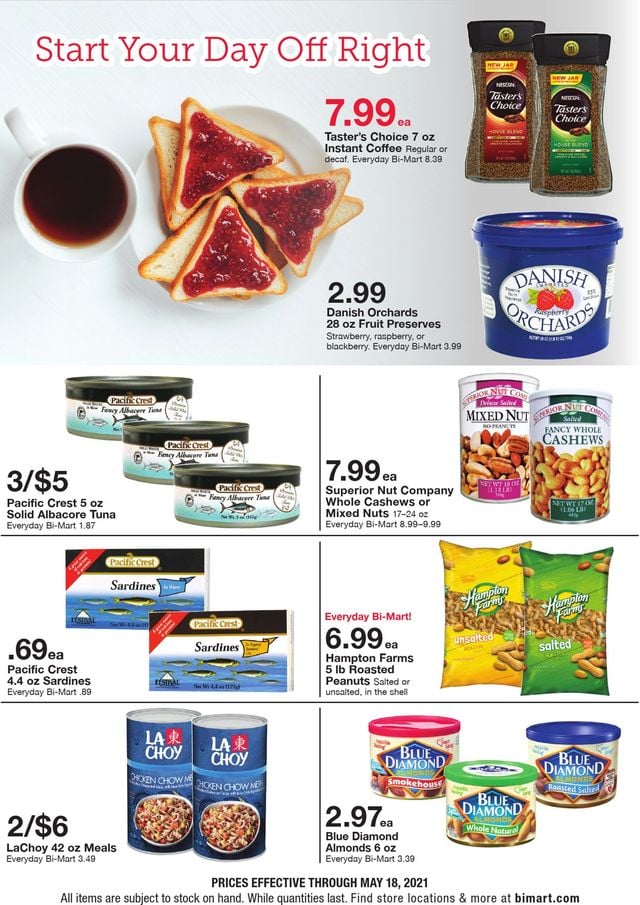 Bi-Mart Ad from 05/12/2021