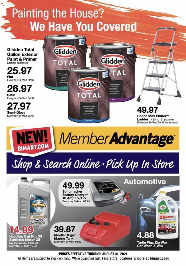 Bi-Mart Ad from 08/18/2021