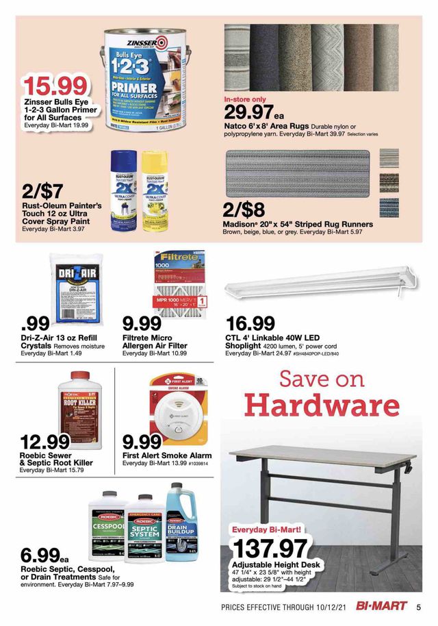 Bi-Mart Ad from 09/28/2021