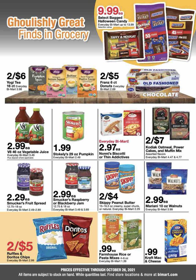 Bi-Mart Ad from 10/13/2021