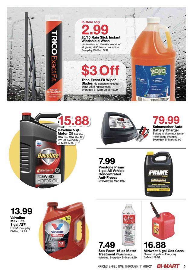 Bi-Mart Ad from 10/26/2021