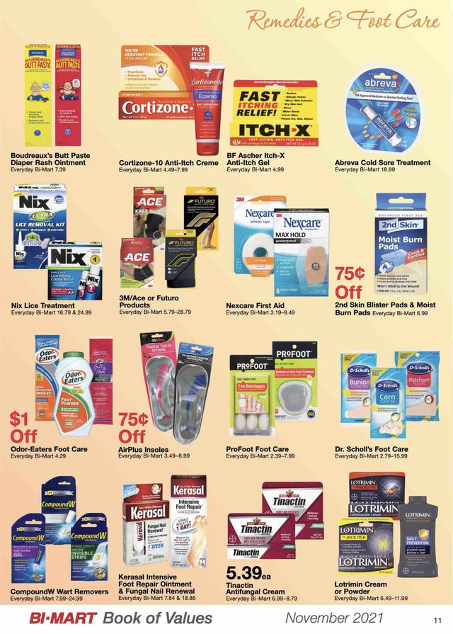 Bi-Mart Ad from 11/01/2021