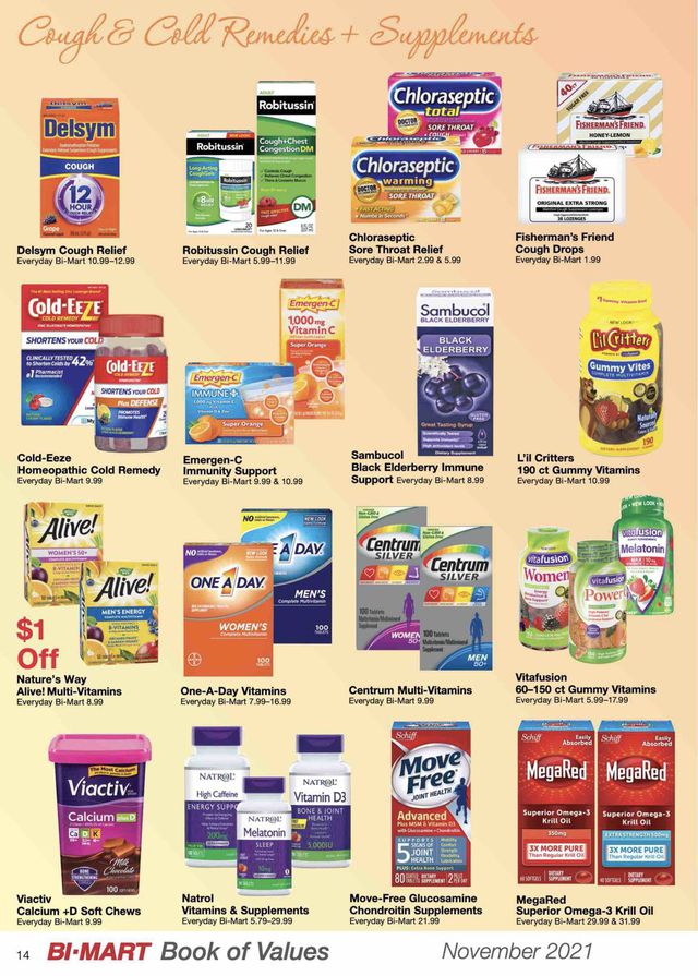 Bi-Mart Ad from 11/01/2021