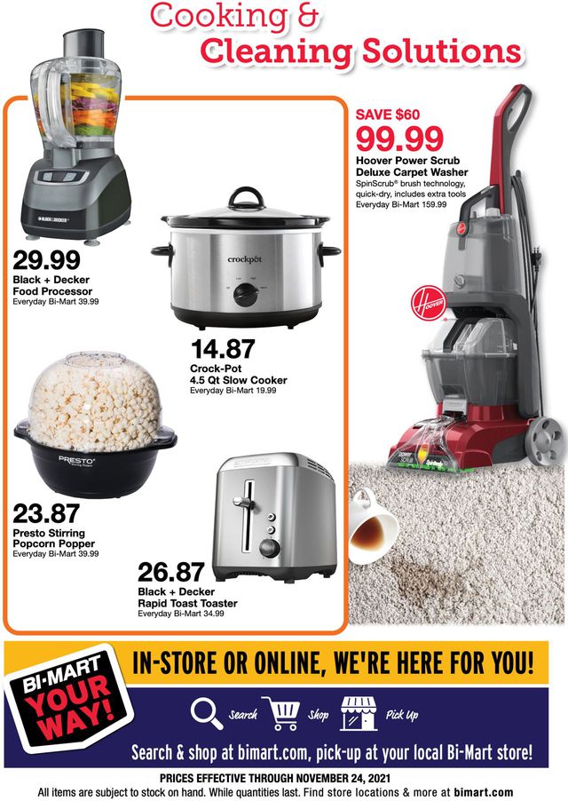 Bi-Mart Ad from 11/10/2021