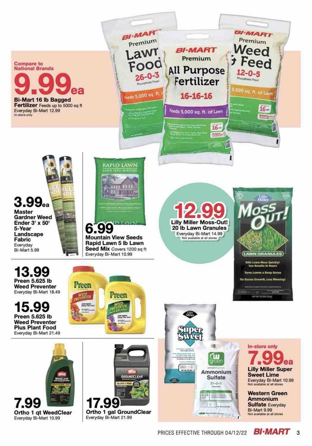 Bi-Mart Ad from 03/29/2022