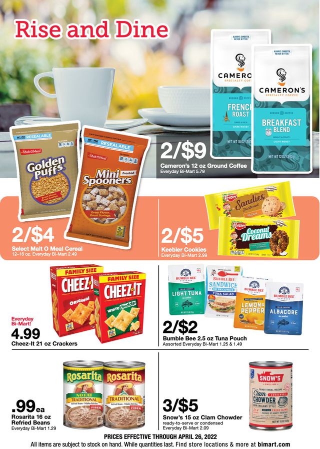 Bi-Mart Ad from 04/13/2022