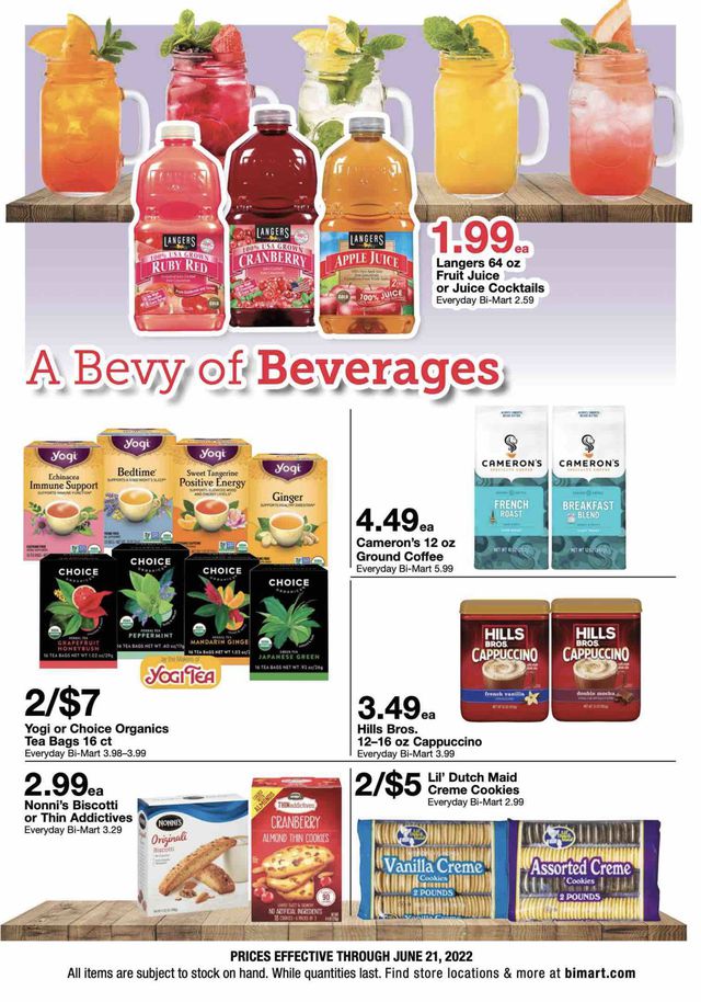 Bi-Mart Ad from 06/08/2022