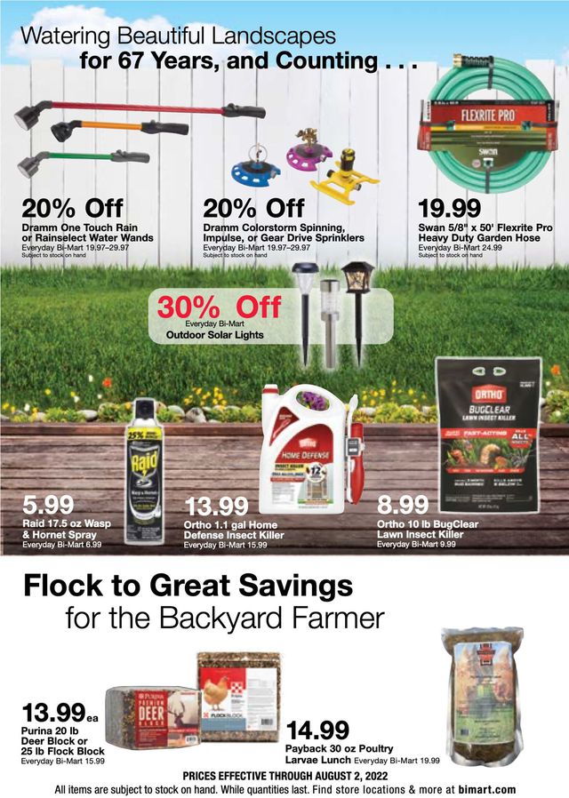 Bi-Mart Ad from 07/27/2022