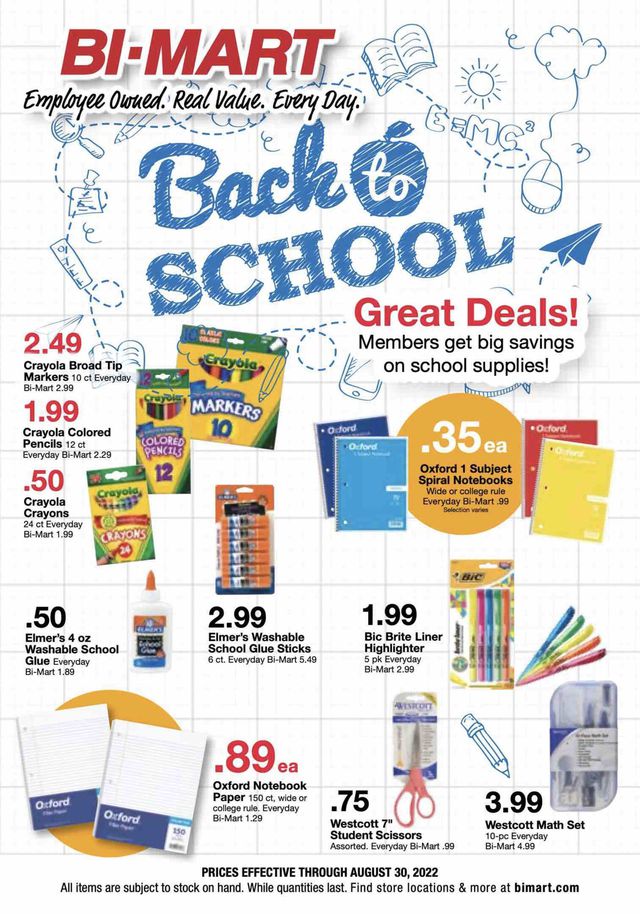 Bi-Mart Ad from 08/17/2022