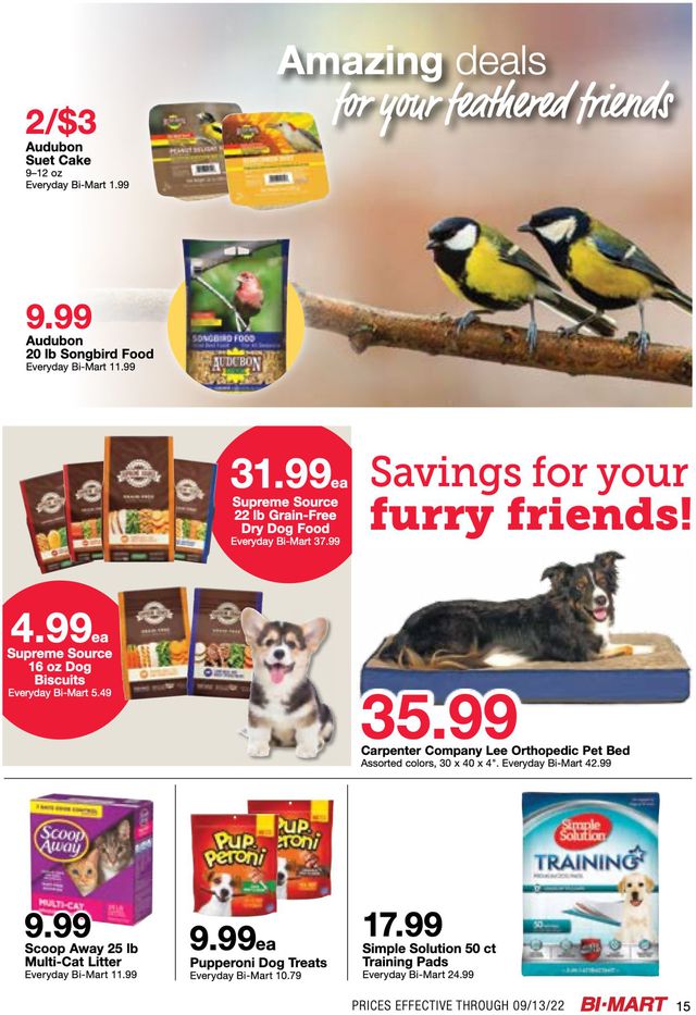 Bi-Mart Ad from 08/30/2022