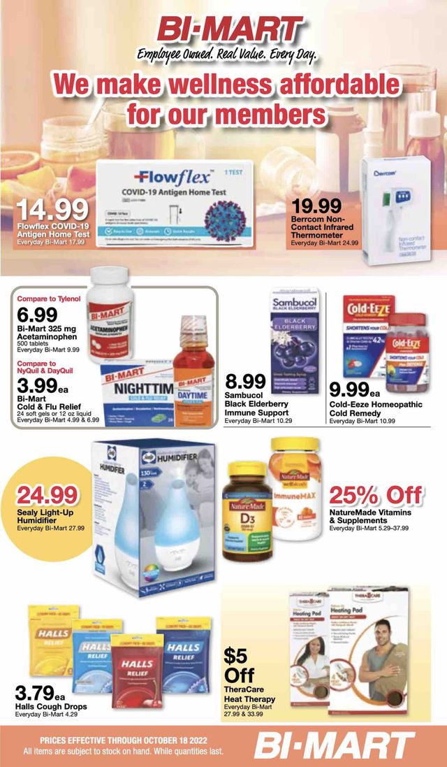 Bi-Mart Ad from 10/05/2022