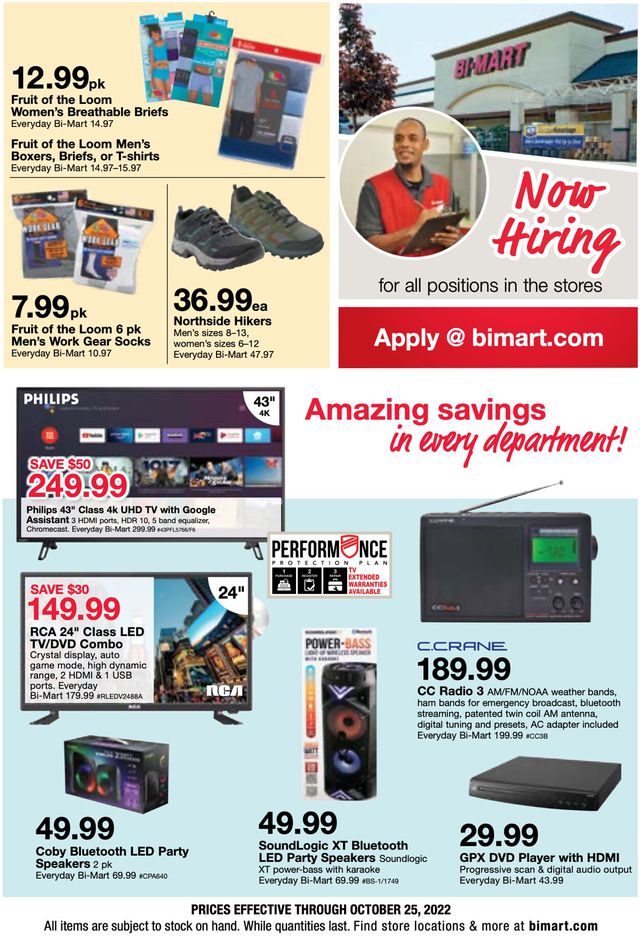 Bi-Mart Ad from 10/12/2022