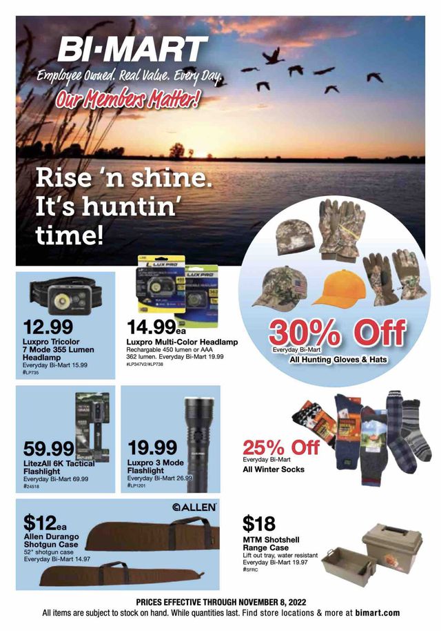 Bi-Mart Ad from 10/28/2022