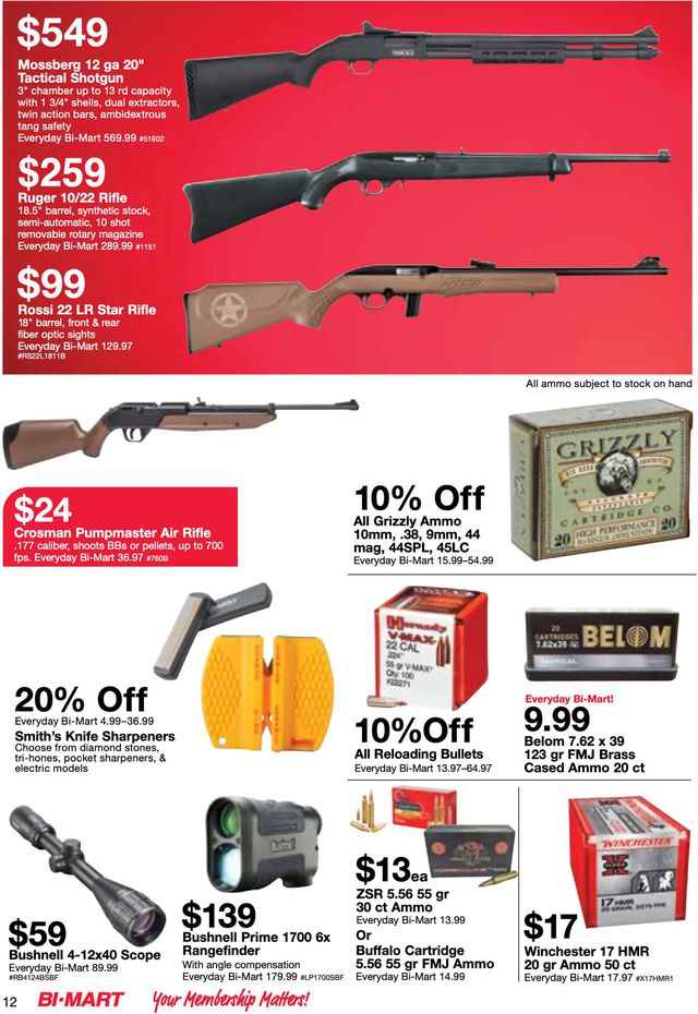 Bi-Mart Ad from 11/08/2022