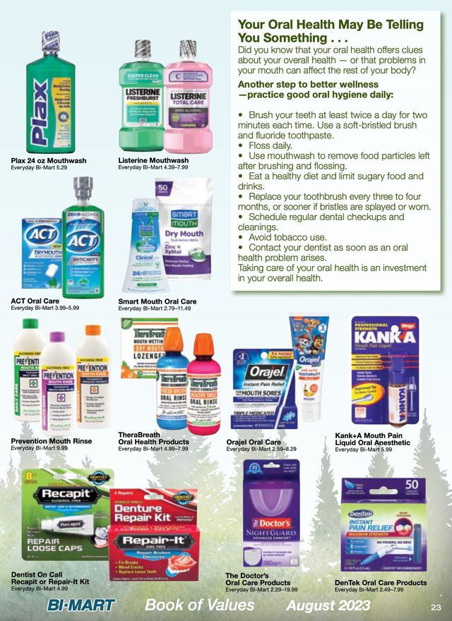 Bi-Mart Ad from 08/01/2023