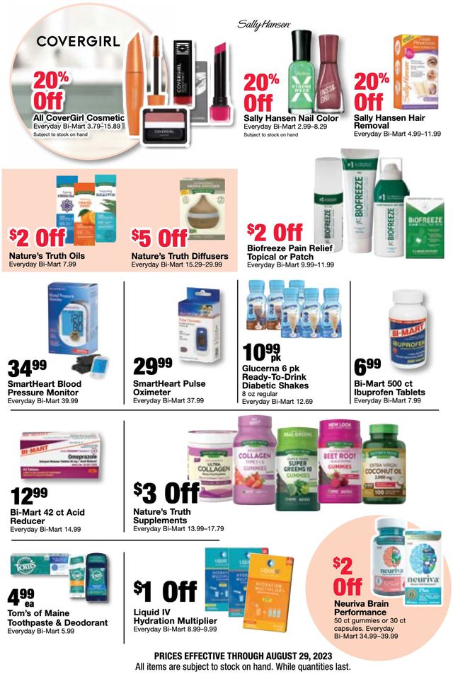 Bi-Mart Ad from 08/16/2023