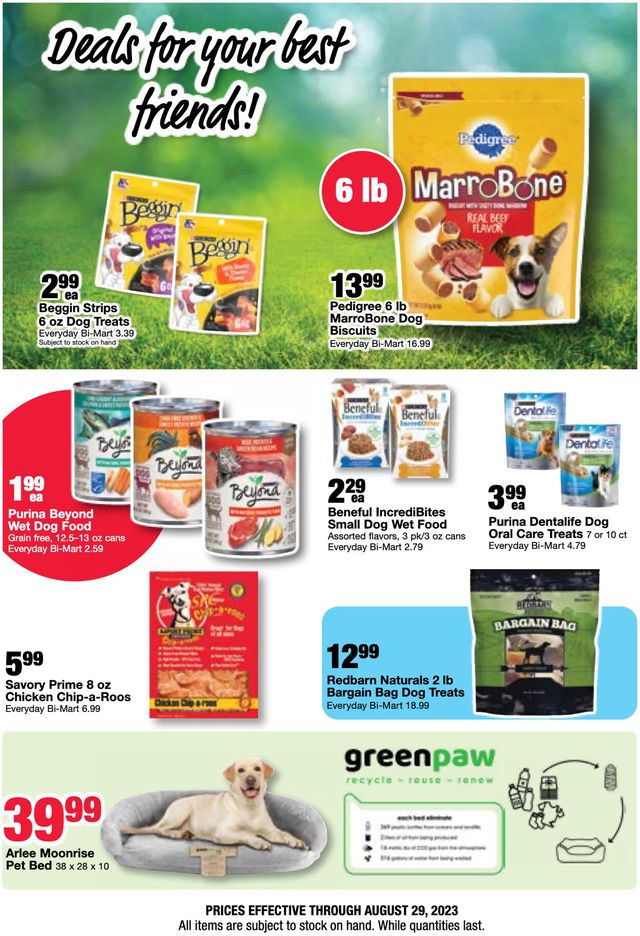 Bi-Mart Ad from 08/16/2023