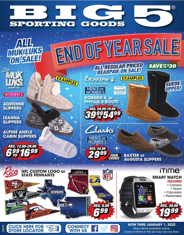Big 5 Ad from 12/27/2021