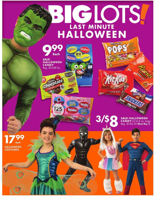 Big Lots Ad from 10/26/2019