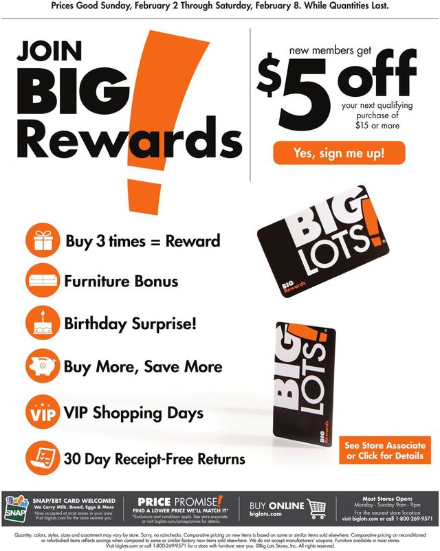 Big Lots Ad from 02/02/2020