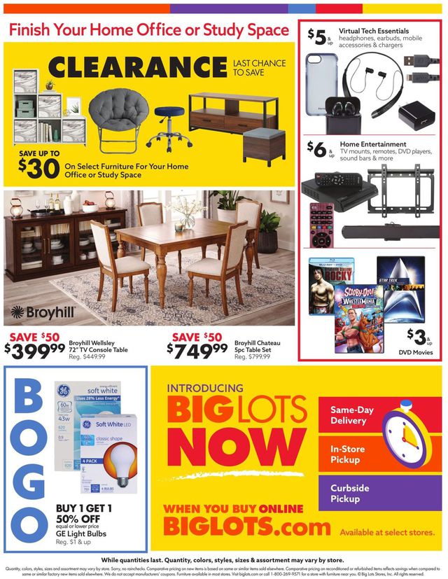 Big Lots Ad from 09/11/2020