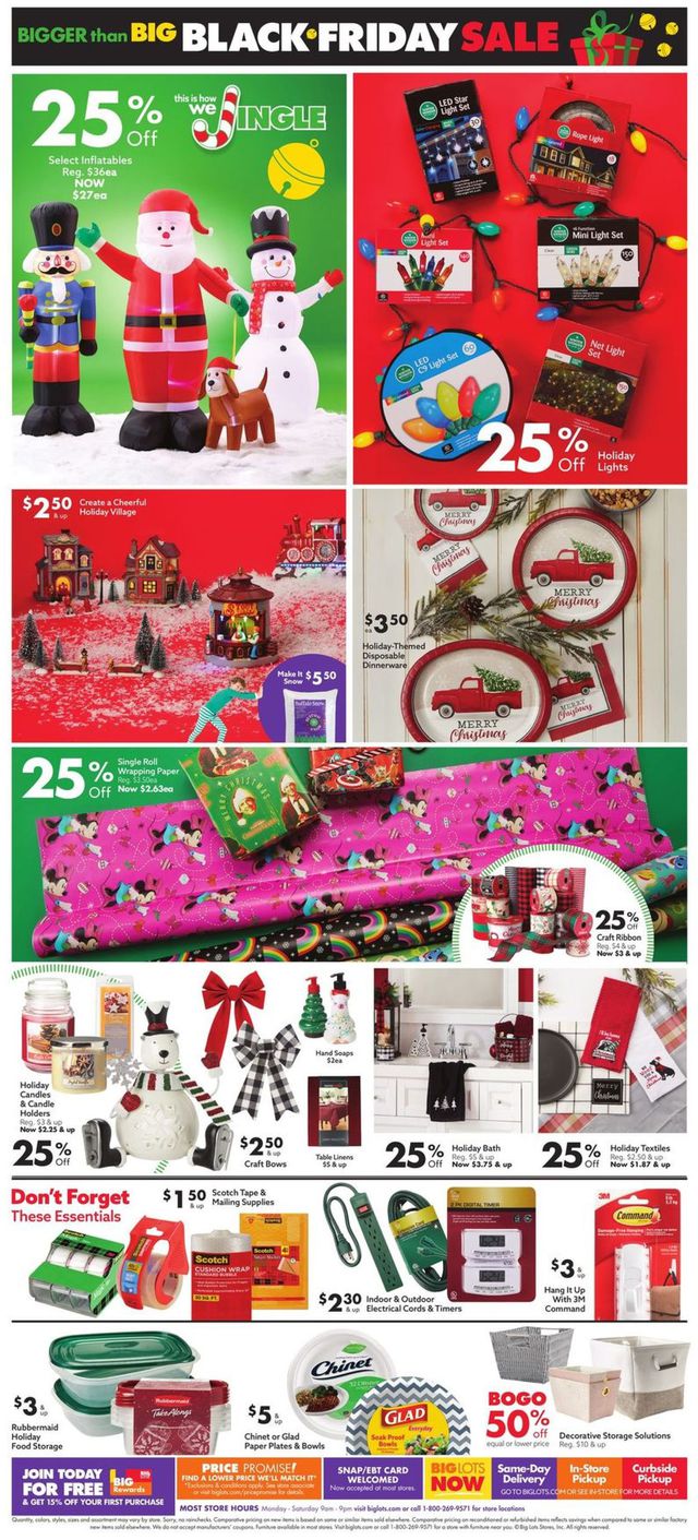 Big Lots Ad from 11/21/2020