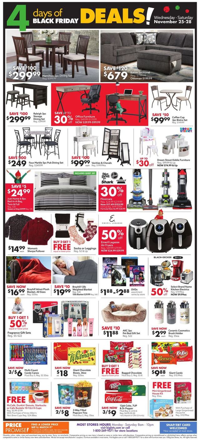 Big Lots Ad from 11/25/2020
