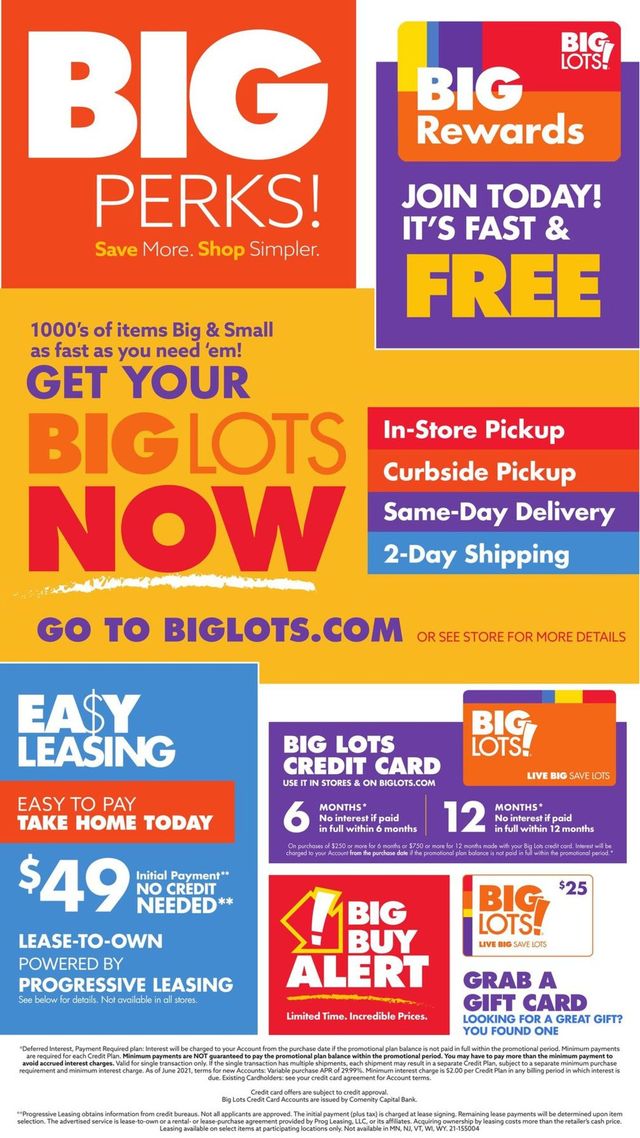 Big Lots Ad from 07/24/2021