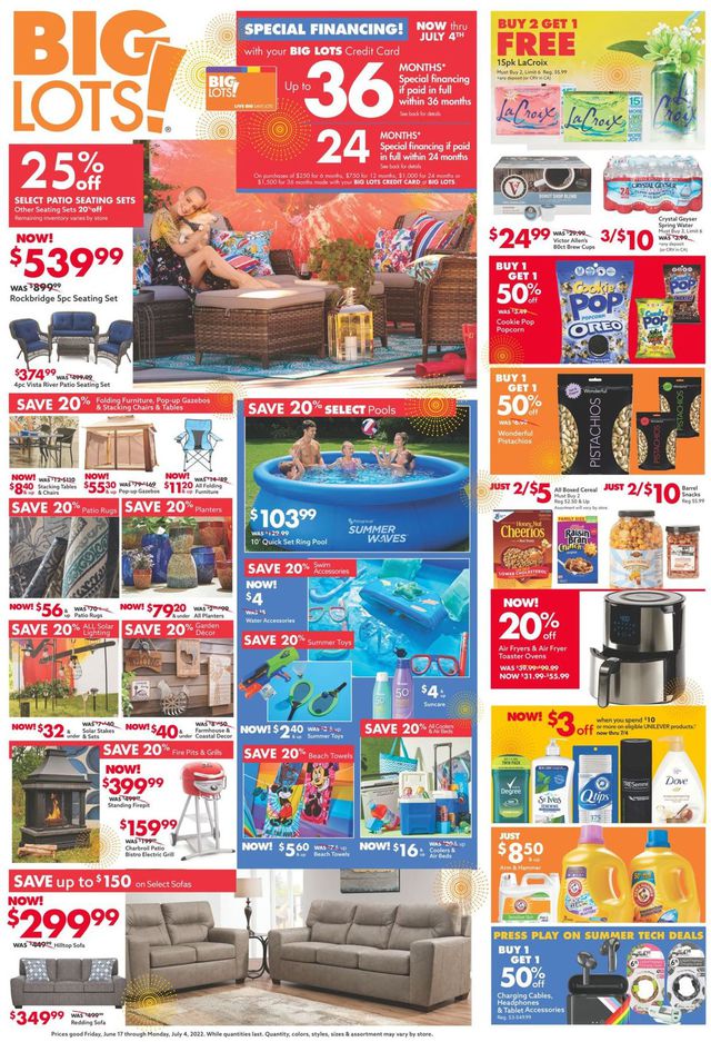 Big Lots Ad from 06/25/2022