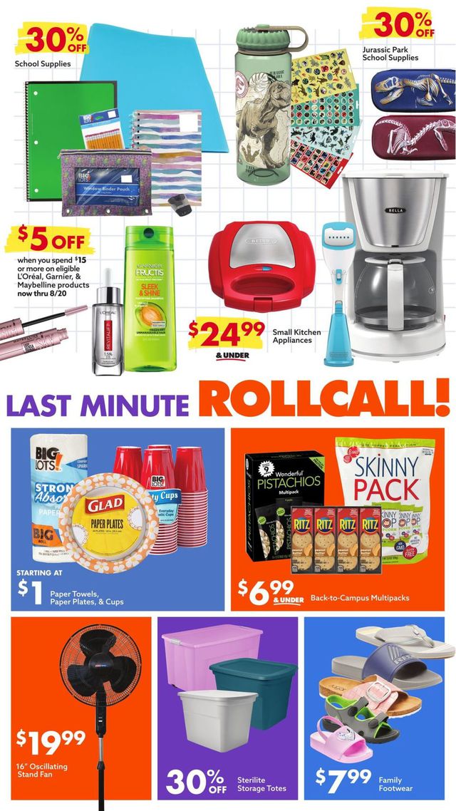 Big Lots Ad from 08/13/2022