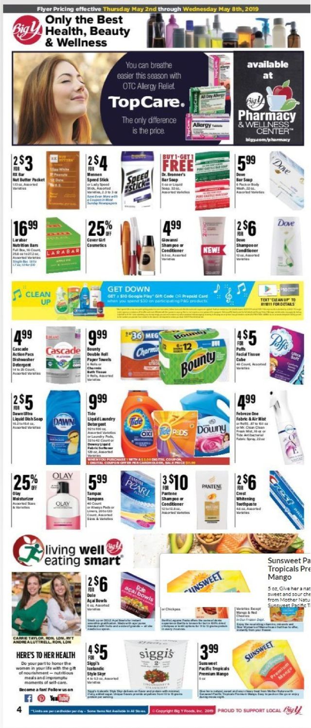 Big Y Ad from 05/02/2019